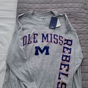 Nwt Mens Fanatics Ole Miss xl long sleeve shirt